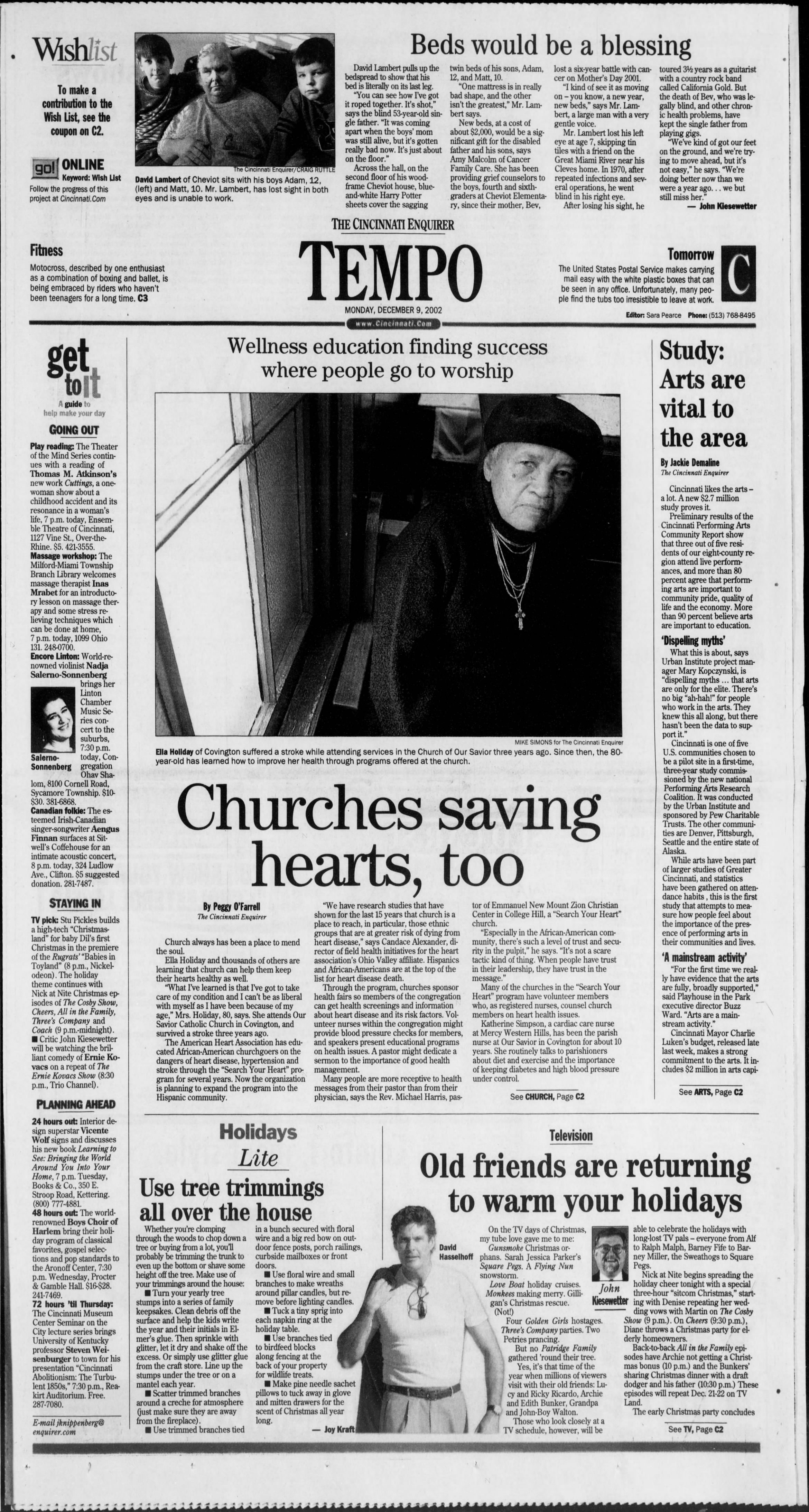Cincinnati Enquirer, 12/09/2002, p. 27