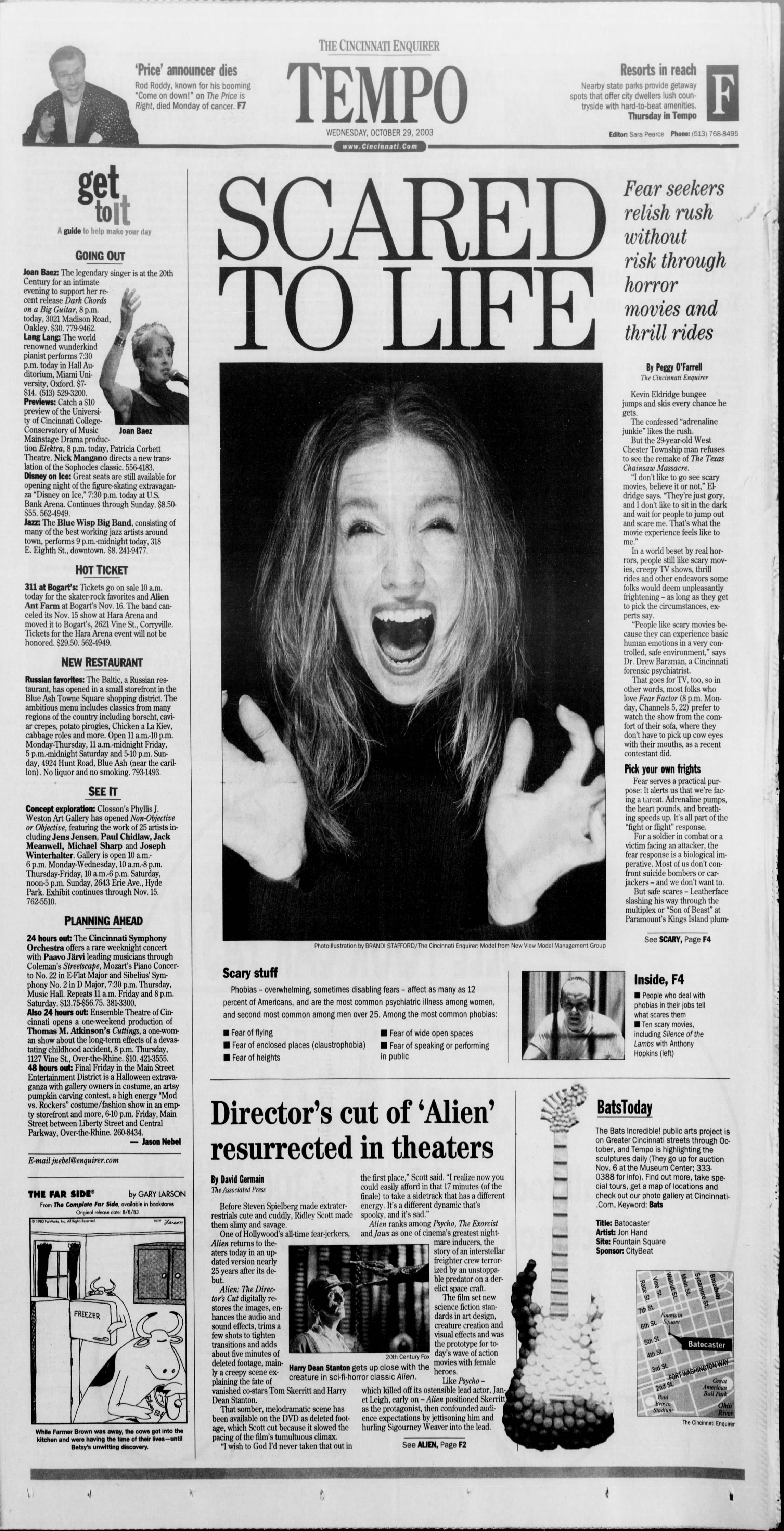 Cincinnati Enquirer, 10/29/2003, p. 37