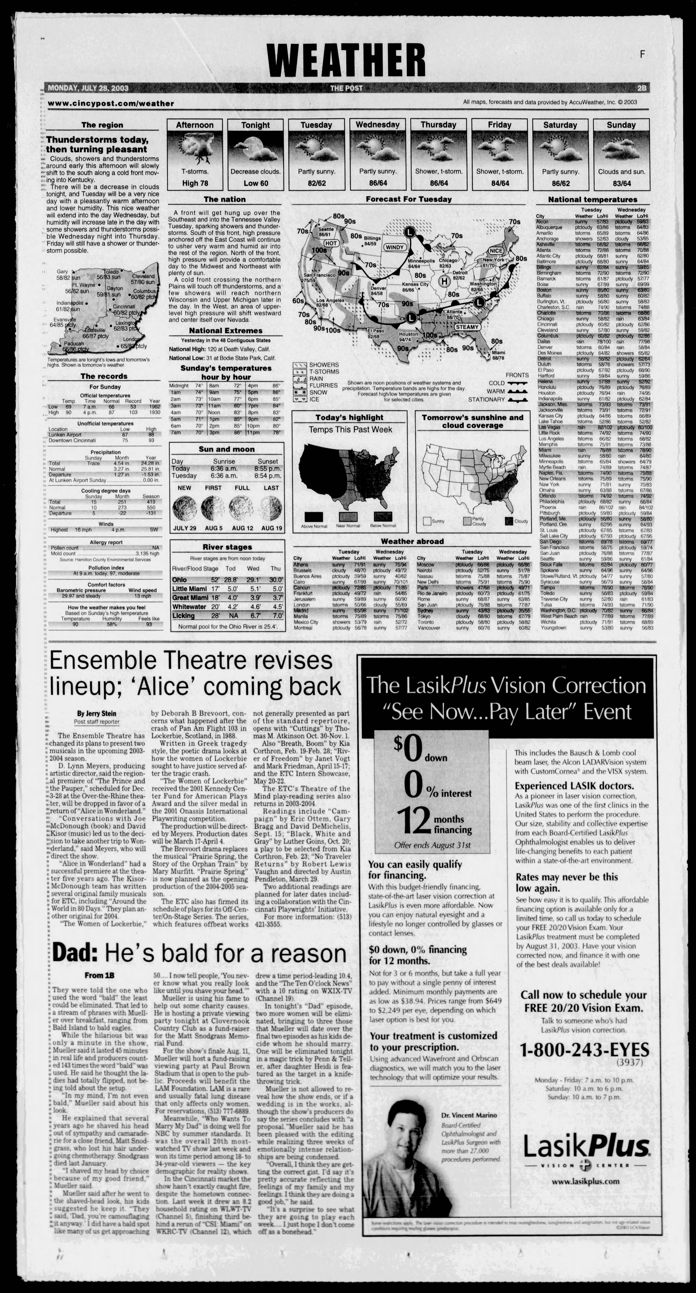Cincinnati Post, 07/28/2003, p. 12