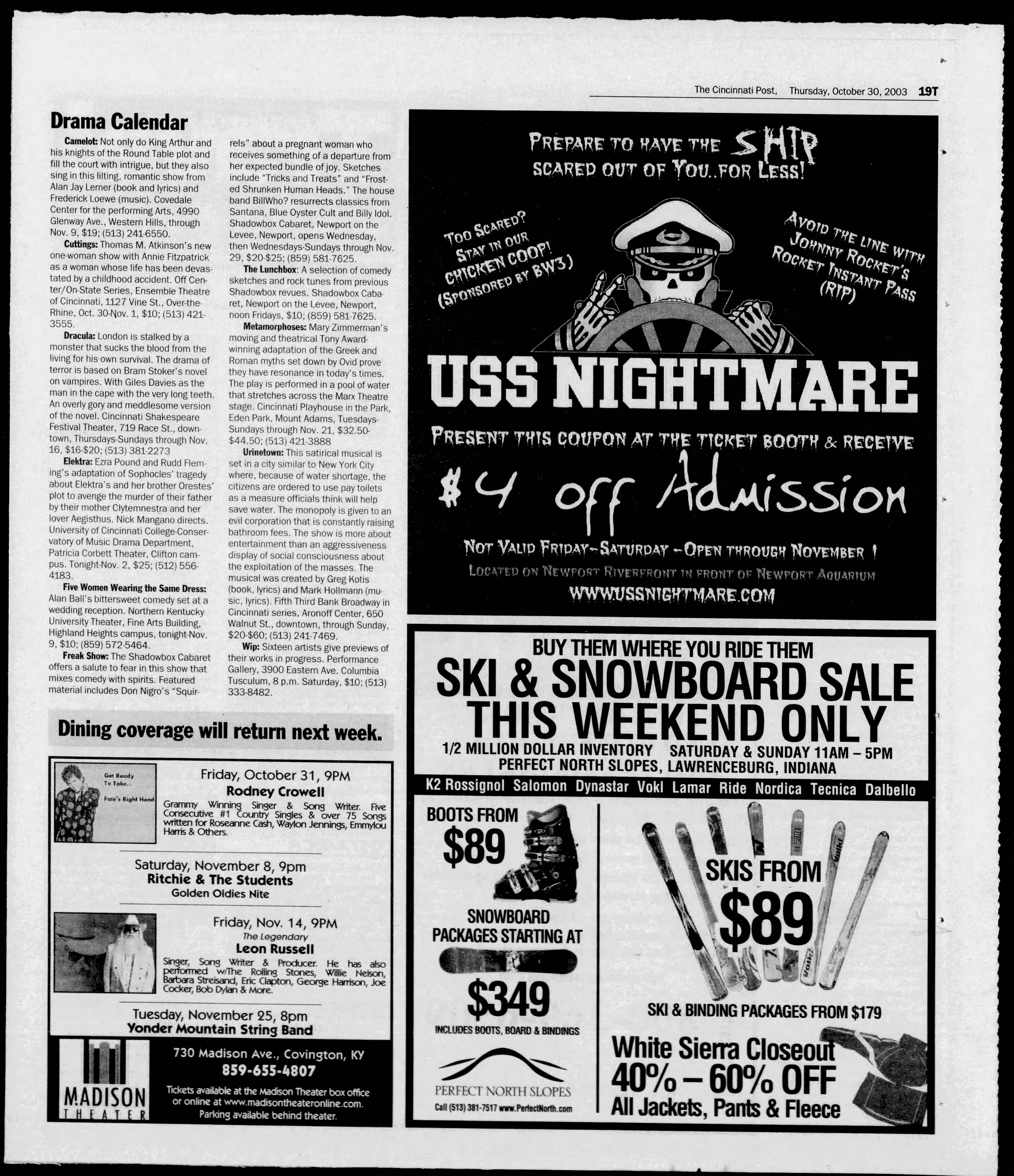 Cincinnati Post, 10/30/2003, p. 51